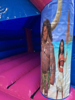 Pink Blue Moana Bouncy Castle Hire In Bexley Welling Sidcup Dartford Pink Blue Moana Bouncy Castle Hire In Bexley Welling Sidcup Dartford