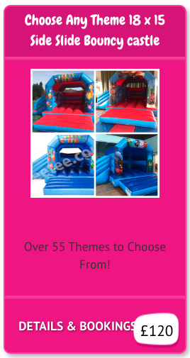 Choose a bouncy castle with a slide at the side