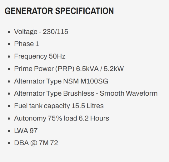 Click here for generator details
